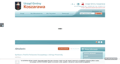 Desktop Screenshot of gminakoszarawa.pl